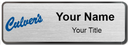 Custom name badges for Culvers
