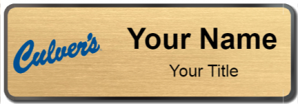 Custom name badges for Culvers