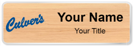 Custom name badges for Culvers