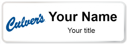 Custom name badges for Culvers