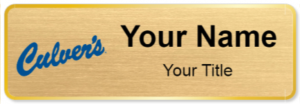 Custom name badges for Culvers