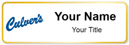 Custom name badges for Culvers