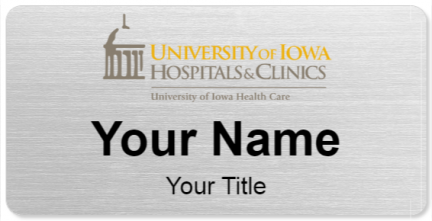 Custom name badges for University of Iowa Hospitals & Clinics
