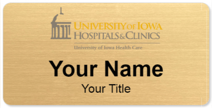 Custom name badges for University of Iowa Hospitals & Clinics