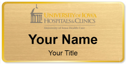Custom name badges for University of Iowa Hospitals & Clinics
