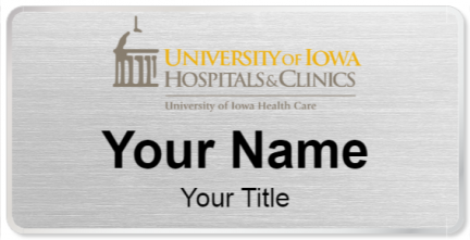 Custom name badges for University of Iowa Hospitals & Clinics