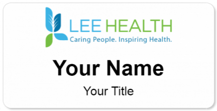 Custom name badges for Lee Memorial Health System