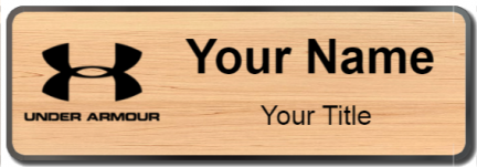 Custom name badges for Under Armour