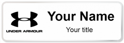 Custom name badges for Under Armour