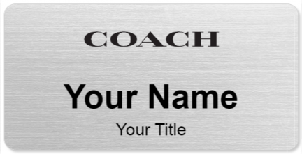Custom name badges for Coach