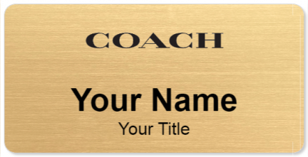 Custom name badges for Coach