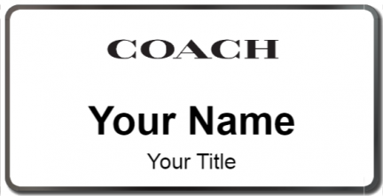 Custom name badges for Coach