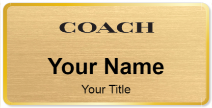 Custom name badges for Coach
