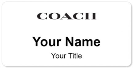 Custom name badges for Coach