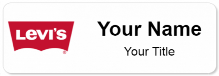 Custom name badges for Levi Strauss & Co