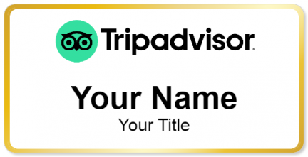 Custom name badges for TripAdvisor