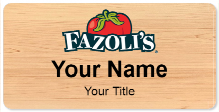 Custom name badges for Fazolis