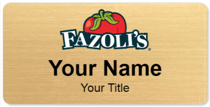 Custom name badges for Fazolis