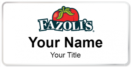Custom name badges for Fazolis