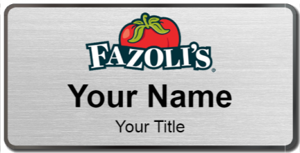 Custom name badges for Fazolis