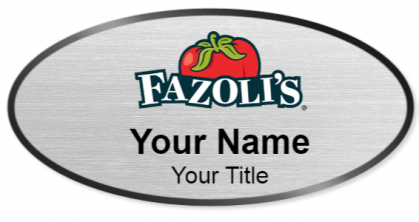 Custom name badges for Fazolis