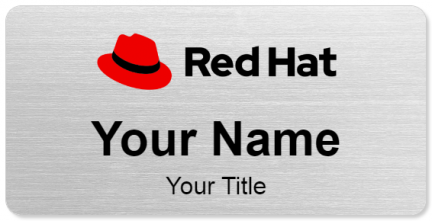Custom name badges for Red Hat