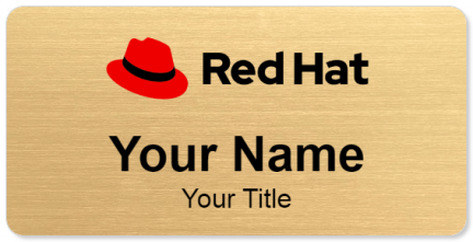 Custom name badges for Red Hat