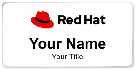 Custom name badges for Red Hat