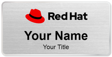 Custom name badges for Red Hat