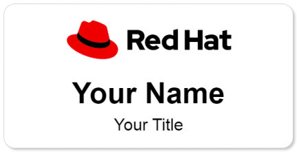 Custom name badges for Red Hat