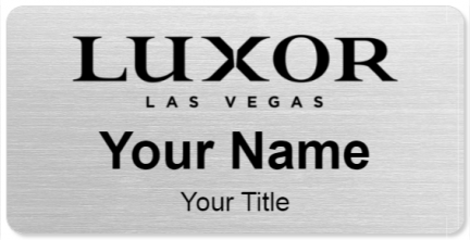 Custom name badges for Luxor Las vegas