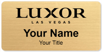 Custom name badges for Luxor Las vegas