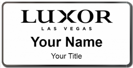 Custom name badges for Luxor Las vegas