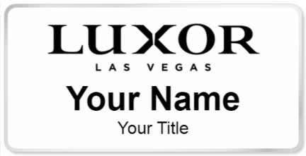Custom name badges for Luxor Las vegas