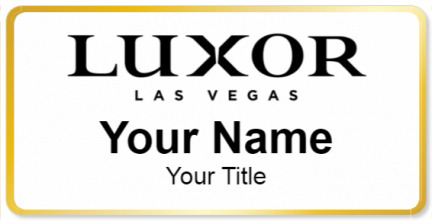 Custom name badges for Luxor Las vegas