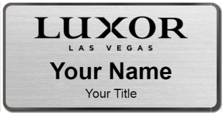 Custom name badges for Luxor Las vegas