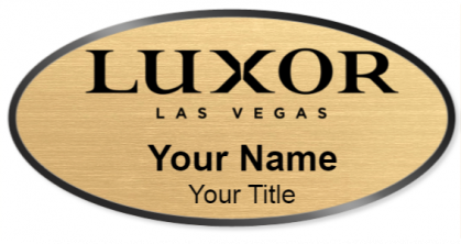 Custom name badges for Luxor Las vegas