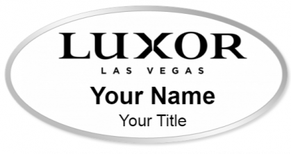 Custom name badges for Luxor Las vegas