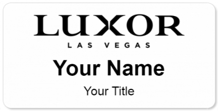 Custom name badges for Luxor Las vegas