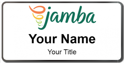 Custom name badges for Jamba Juice