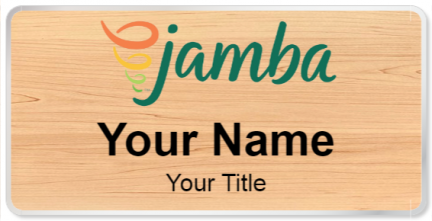 Custom name badges for Jamba Juice