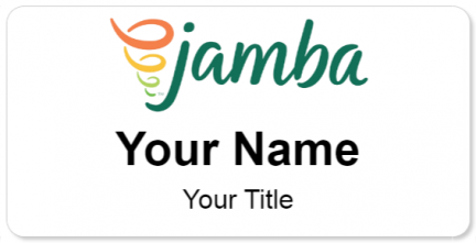 Custom name badges for Jamba Juice