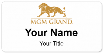 Custom name badges for MGM Grand