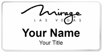 Custom name badges for Mirage Las Vegas