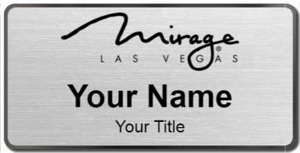 Custom name badges for Mirage Las Vegas