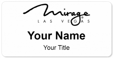 Custom name badges for Mirage Las Vegas