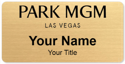 Custom name badges for Park MGM