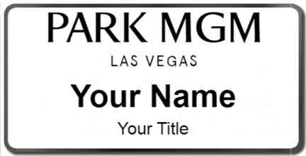 Custom name badges for Park MGM