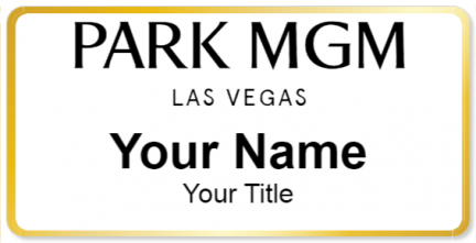 Custom name badges for Park MGM