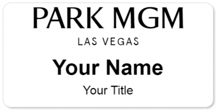 Custom name badges for Park MGM
